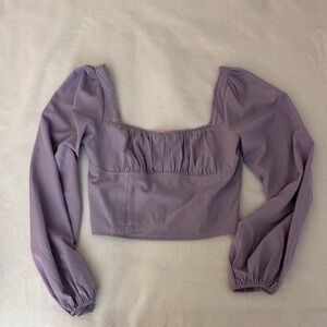 Lavender Long Sleeve Women's Top